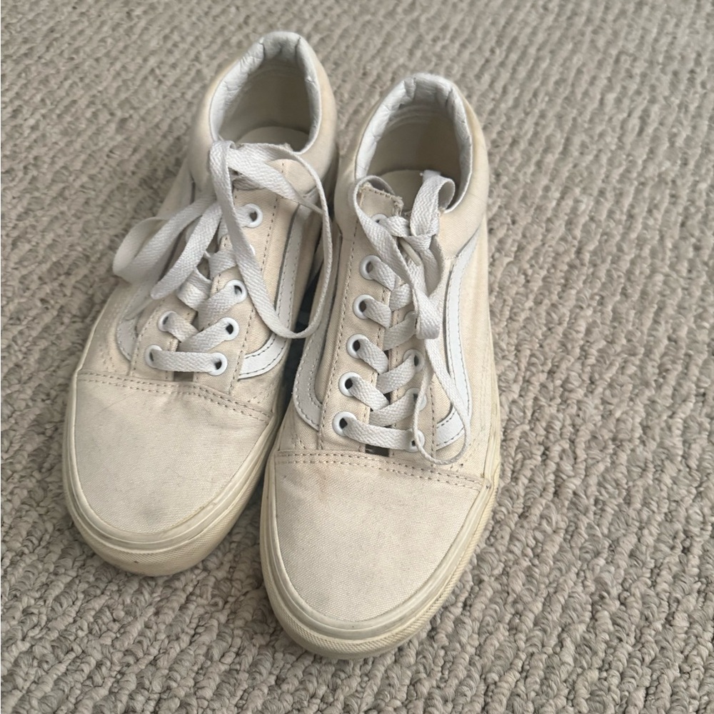 Vans Cream Women's Sneakers